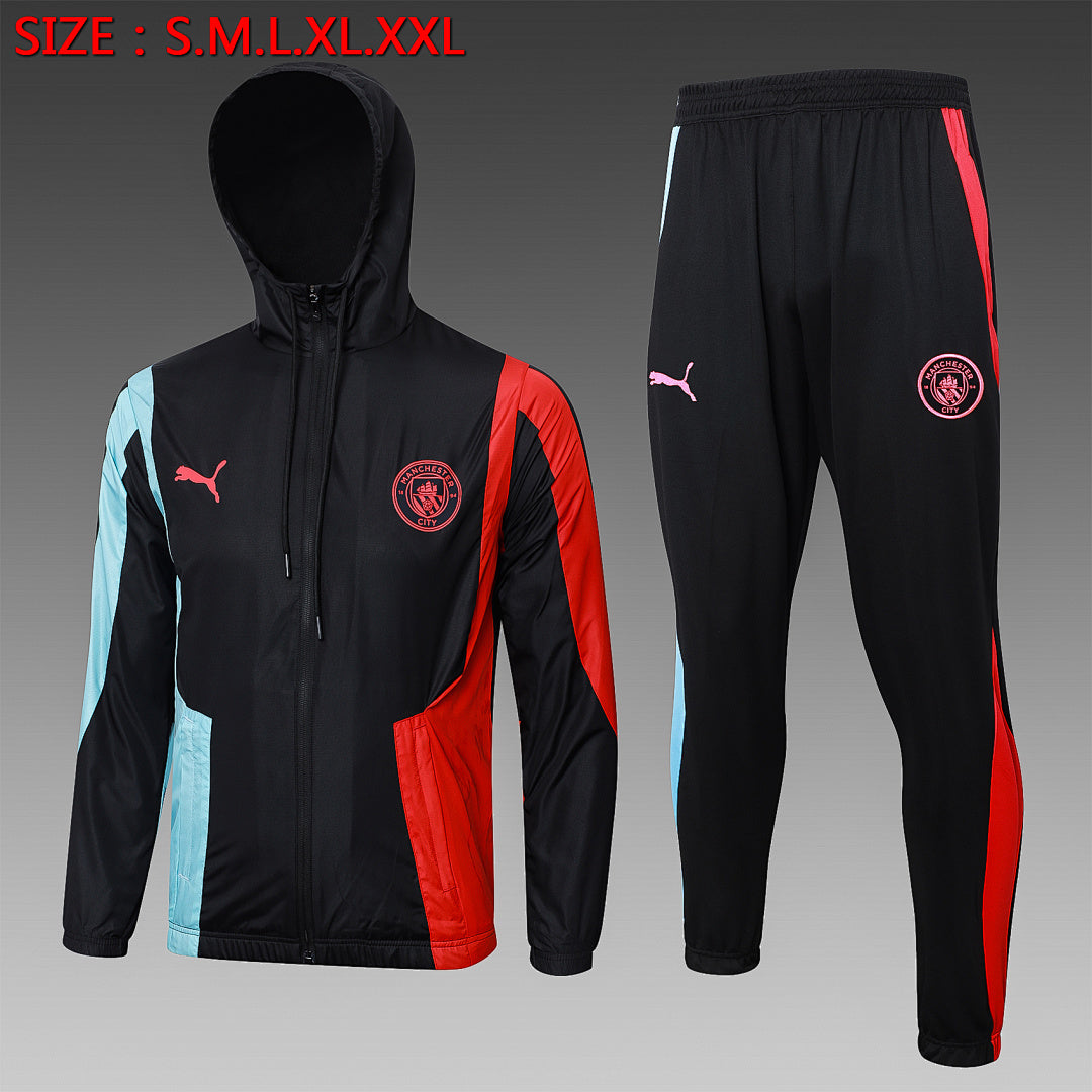 Veste Coupe-Vent Manchester City 2023/24 - Noir