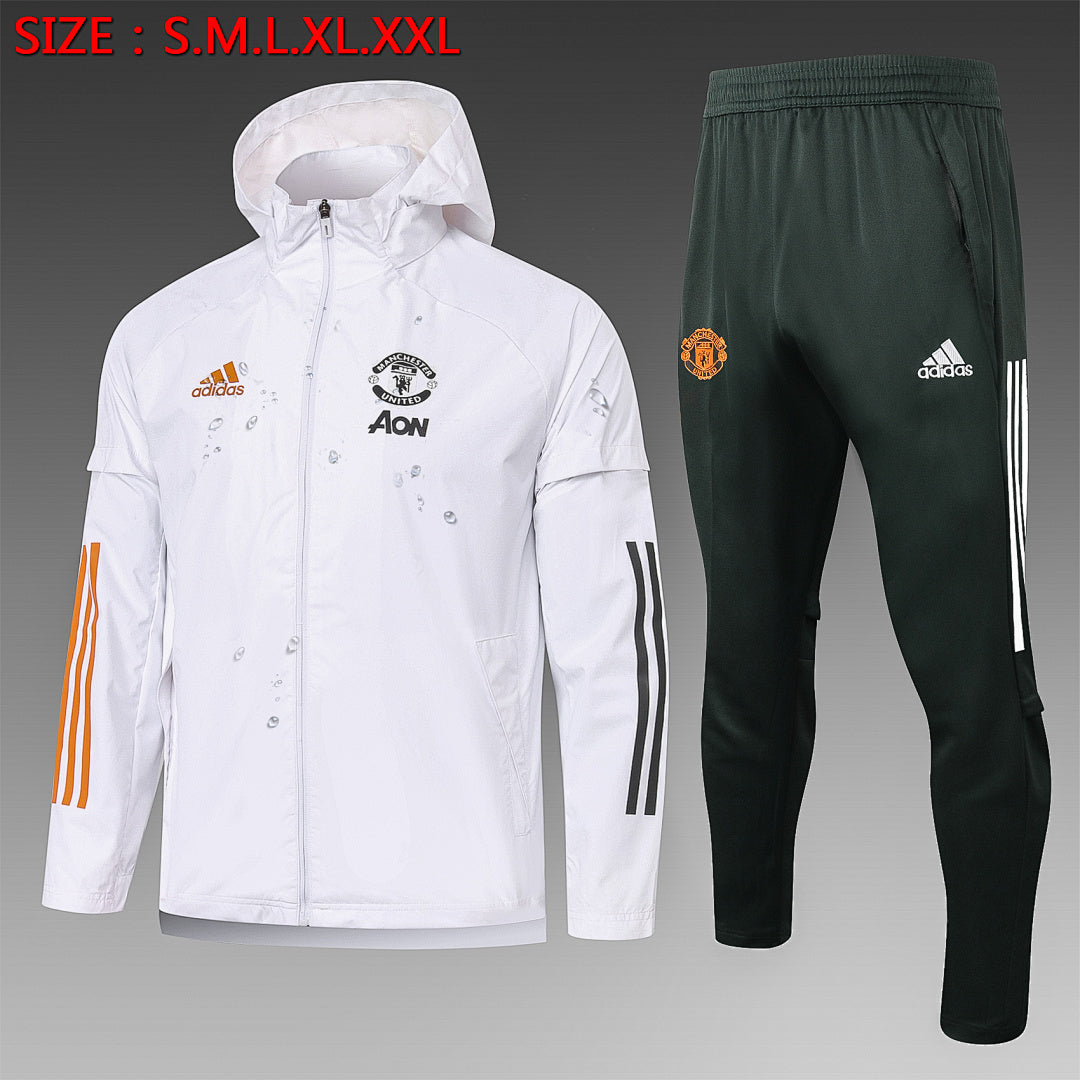 Veste Coupe-Vent Manchester United 2021 Blanc