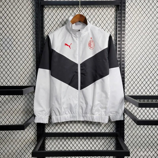 Veste coupe-vent Milan AC blanc/noir 2023/24