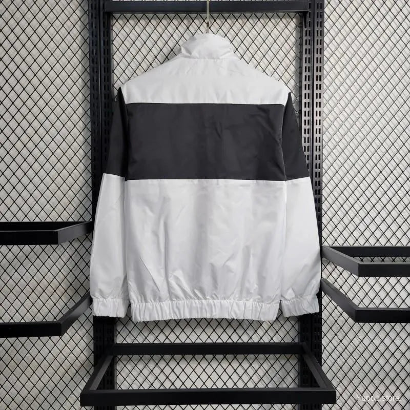 Veste coupe-vent Milan AC blanc/noir 2023/24