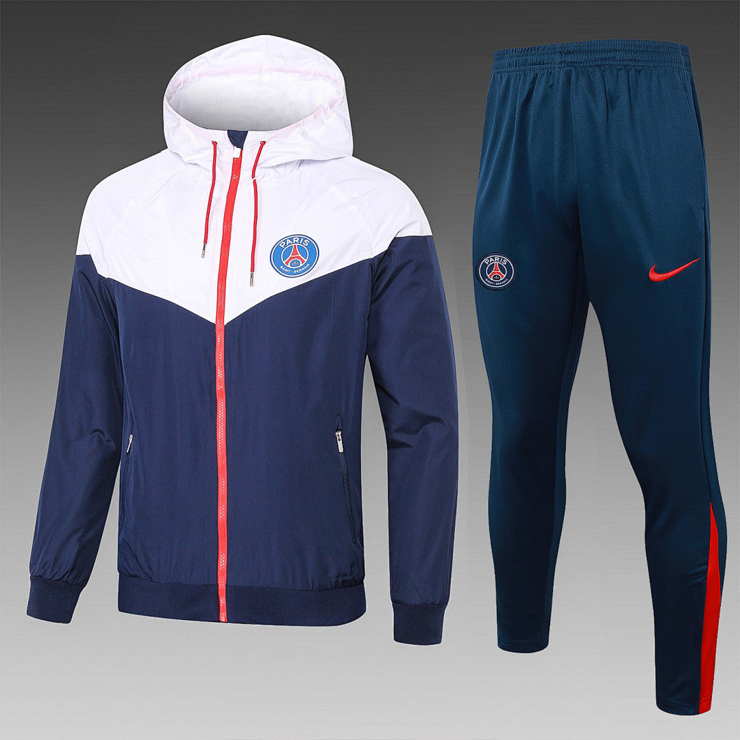 Veste Coupe-Vent Paris Saint-Germain - Blanc et Bleu