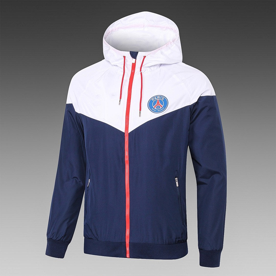 Veste Coupe-Vent Paris Saint-Germain - Blanc et Bleu