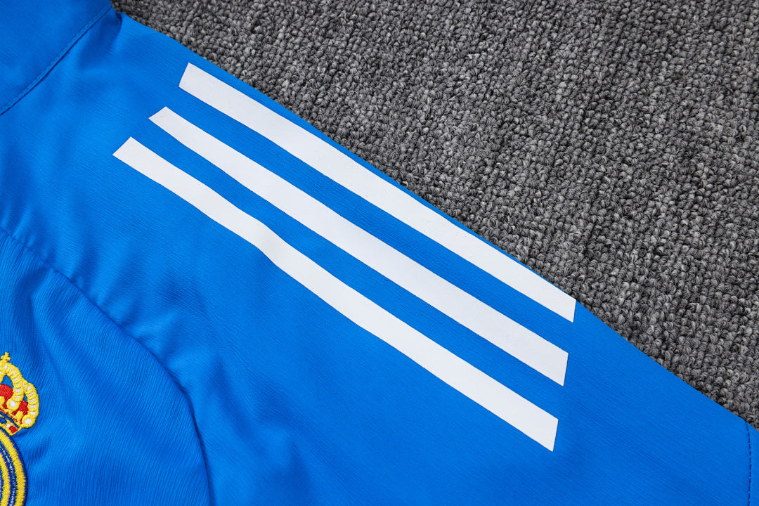 Veste Coupe-Vent Real Madrid 2025/26- Bleu Lagon