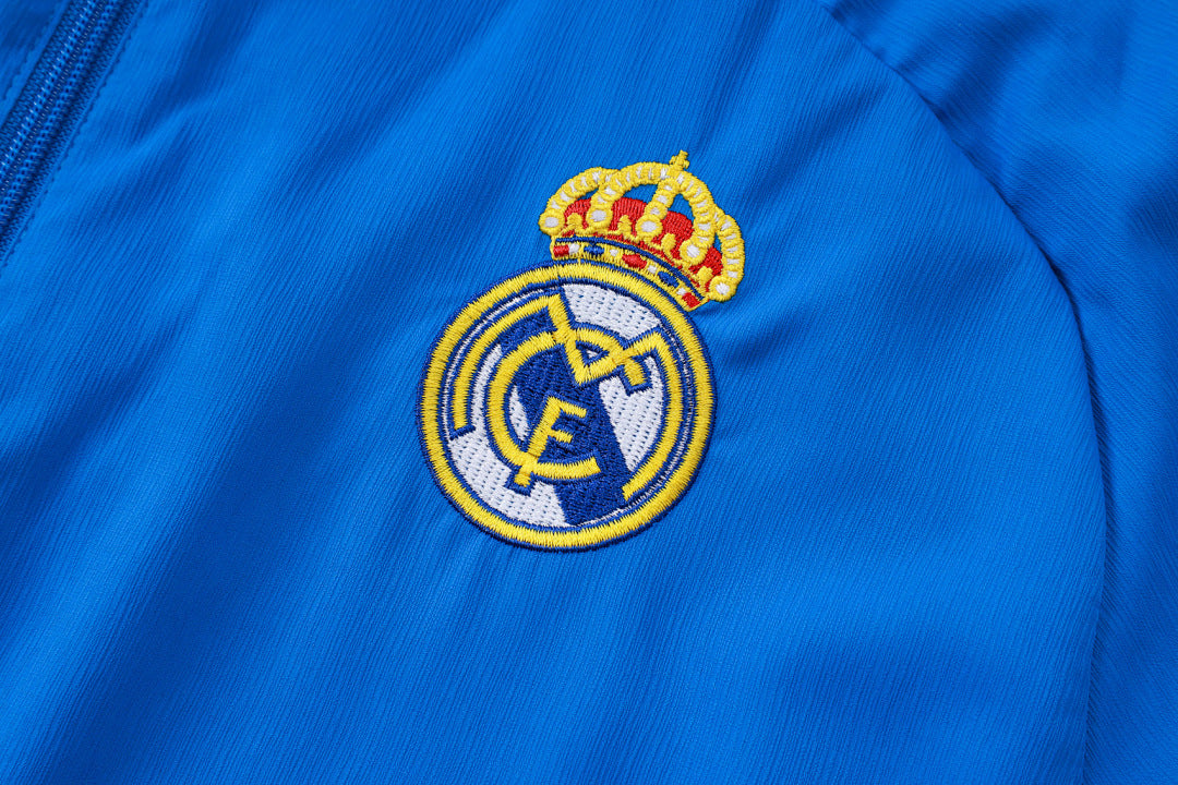 Veste Coupe-Vent Real Madrid 2025/26- Bleu Lagon