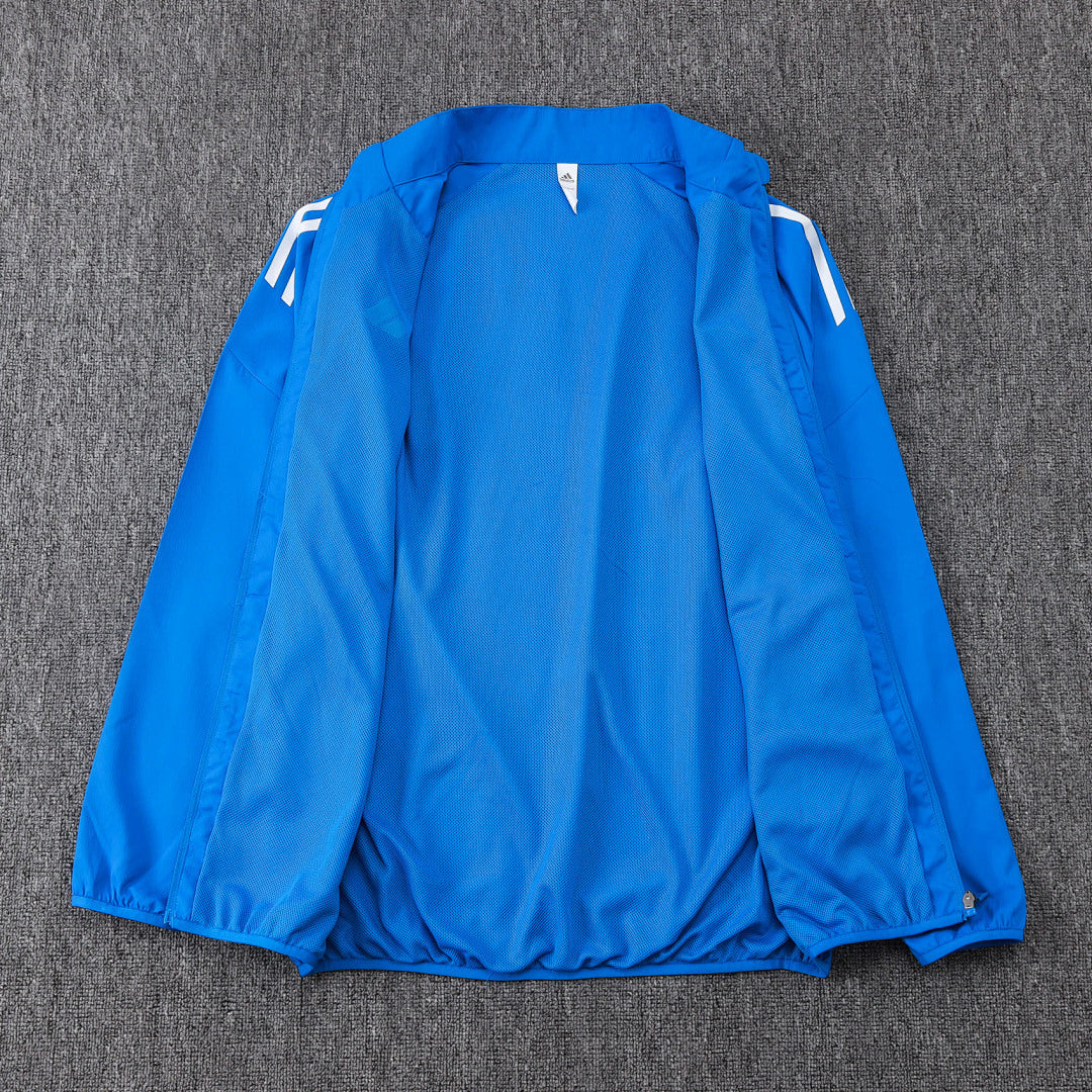 Veste Coupe-Vent Real Madrid 2025/26- Bleu Lagon