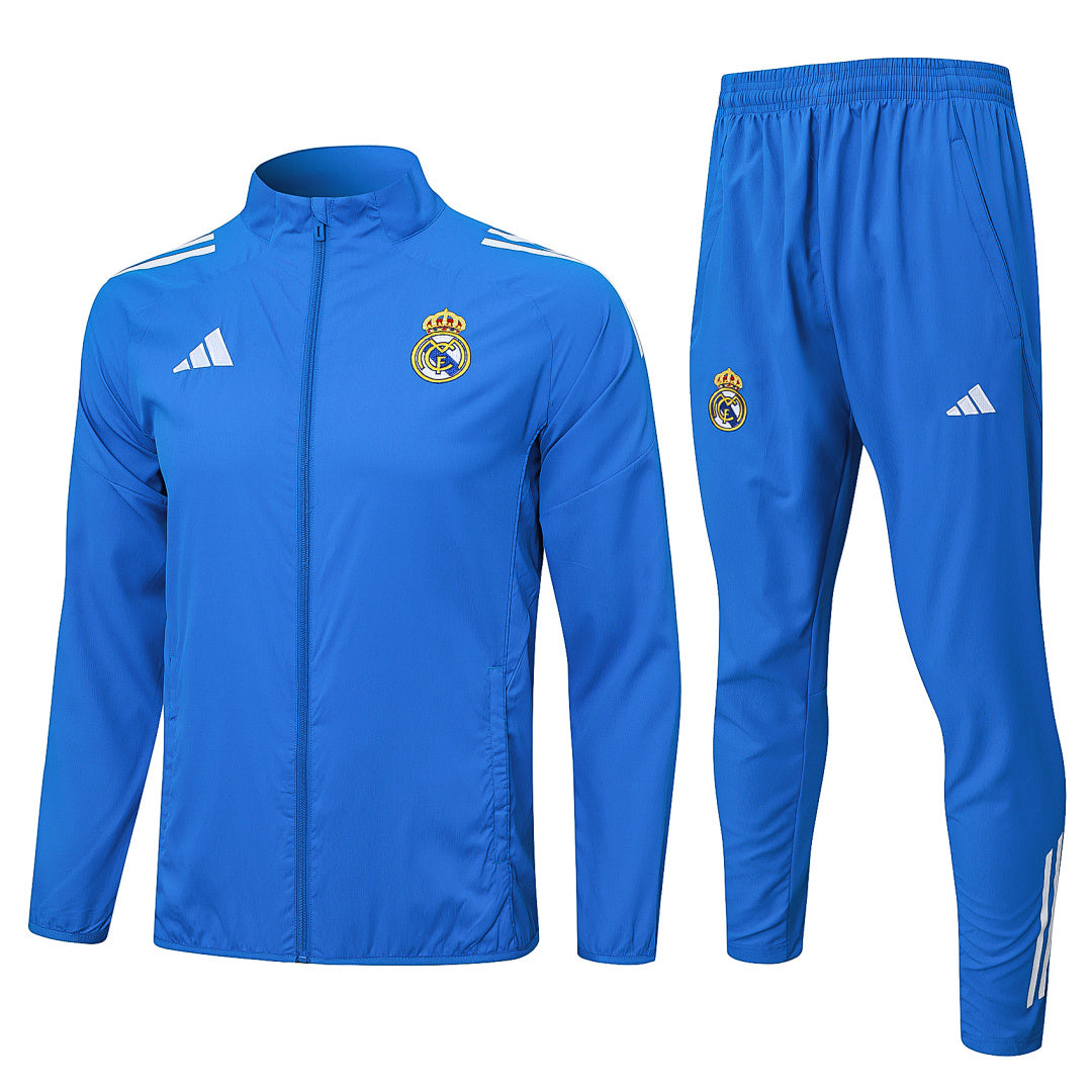 Veste Coupe-Vent Real Madrid 2025/26- Bleu Lagon