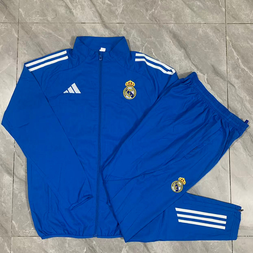 Veste Coupe-Vent Real Madrid 2025/26- Bleu Lagon