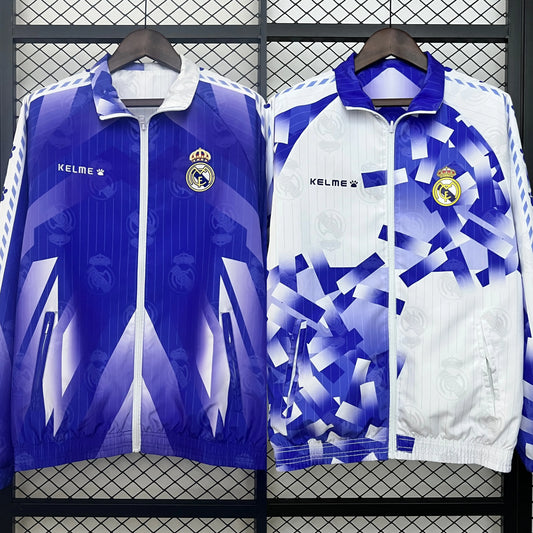 Veste coupe-vent Real Madrid coat jacket réversible 2024/25