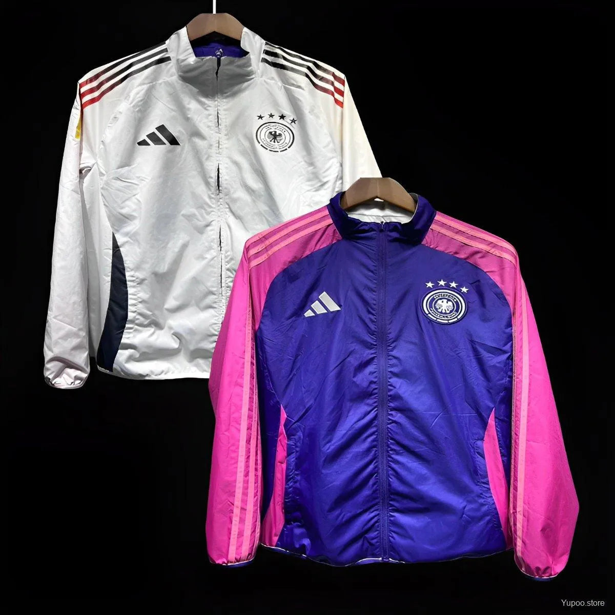Veste coupe-vent réversible Allemagne/Germany noir 2024/25
