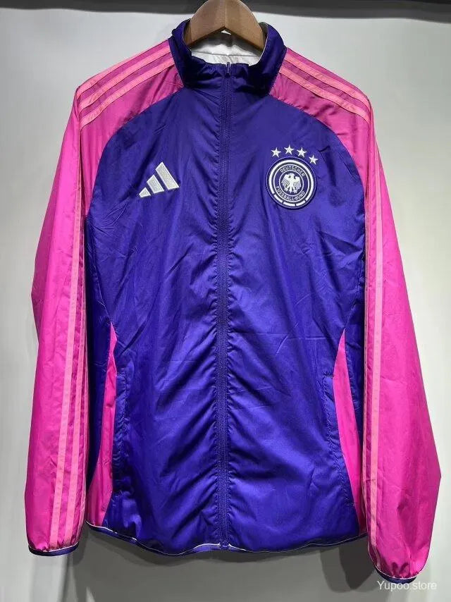 Veste coupe-vent réversible Allemagne/Germany noir 2024/25
