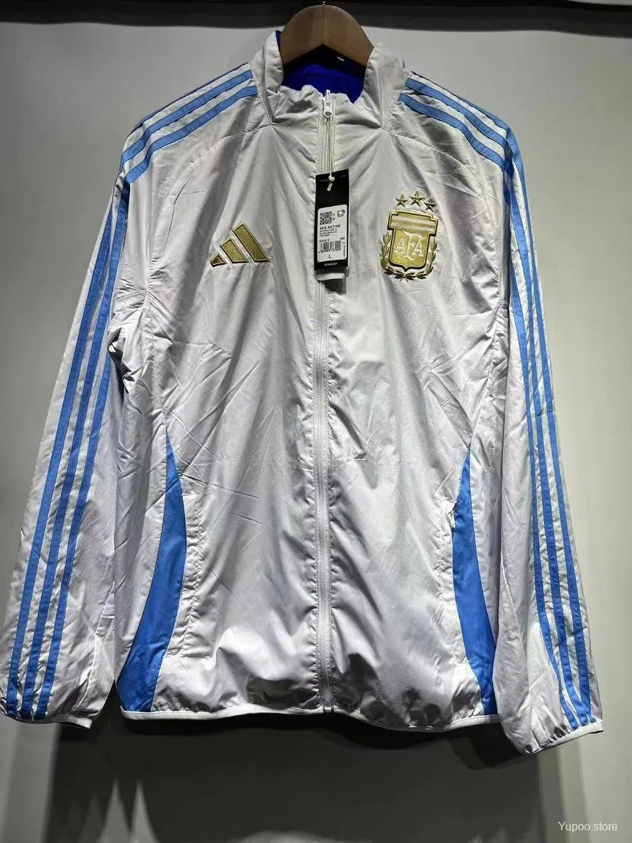 Veste coupe-vent réversible Argentine/Argentina noir 2024/25