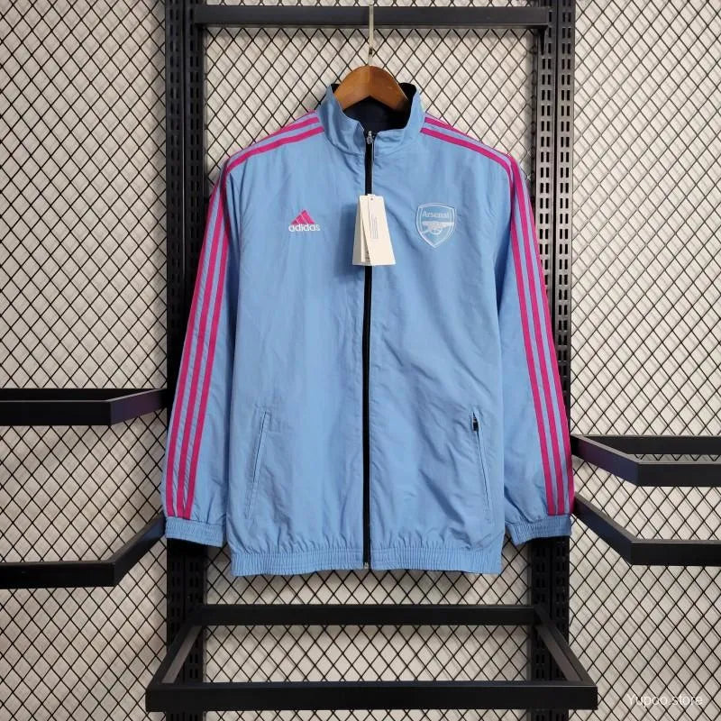 Veste coupe-vent réversible Arsenal bleu 2023/24