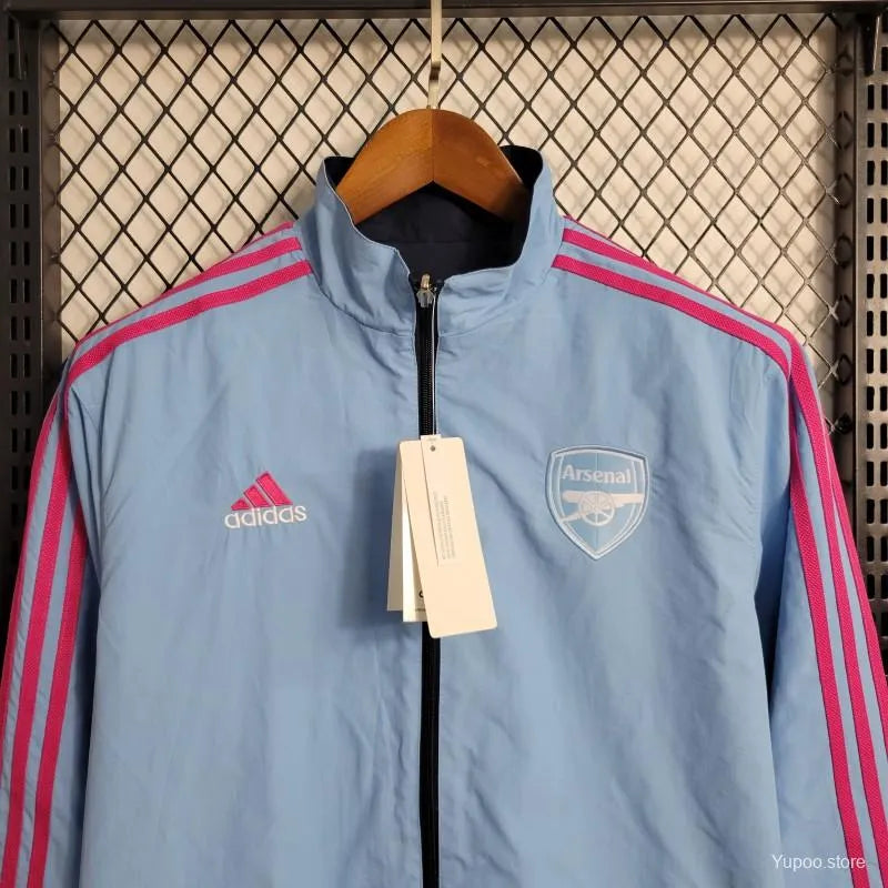 Veste coupe-vent réversible Arsenal bleu 2023/24