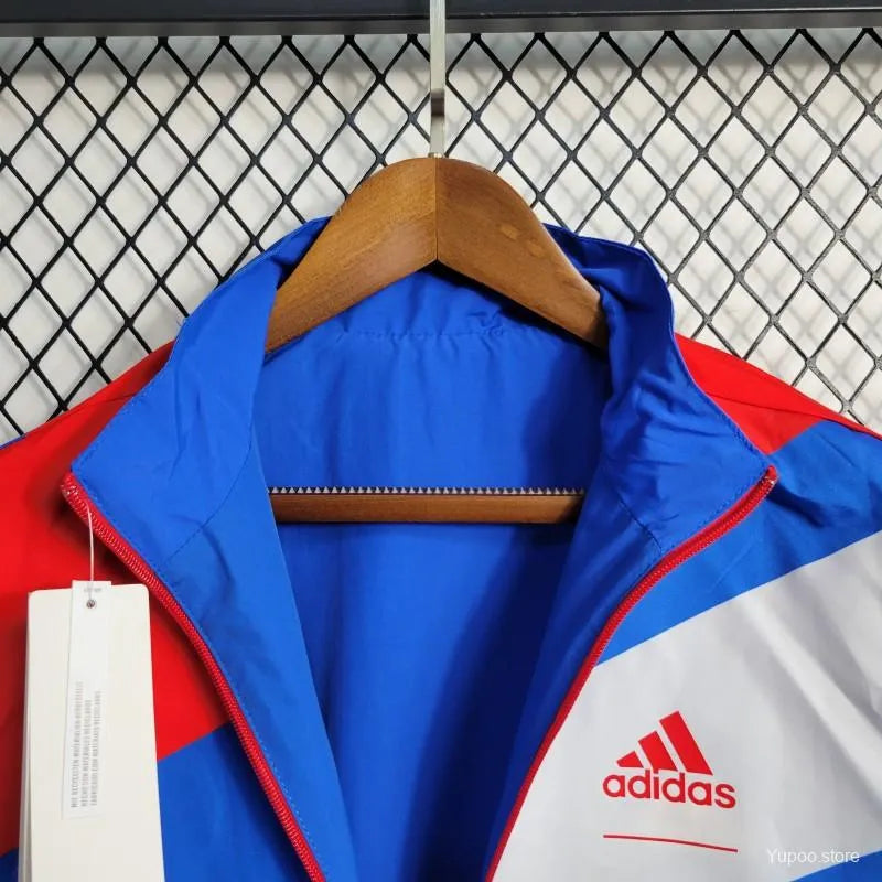 Veste coupe-vent réversible Bayern Munich bleu/rouge 2023/24
