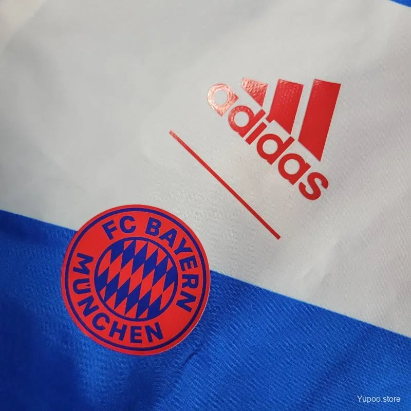 Veste coupe-vent réversible Bayern Munich bleu/rouge 2023/24