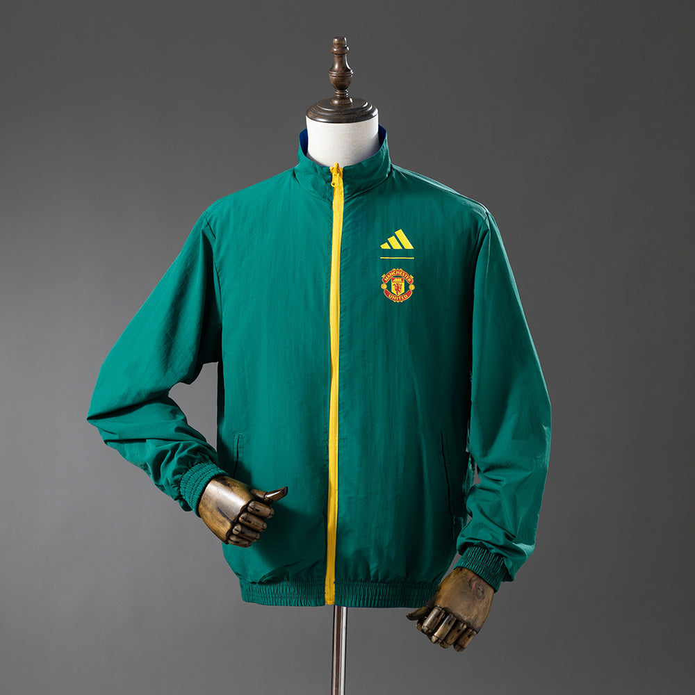 Veste Coupe-Vent Réversible Bleu & Vert Armée S-XXL