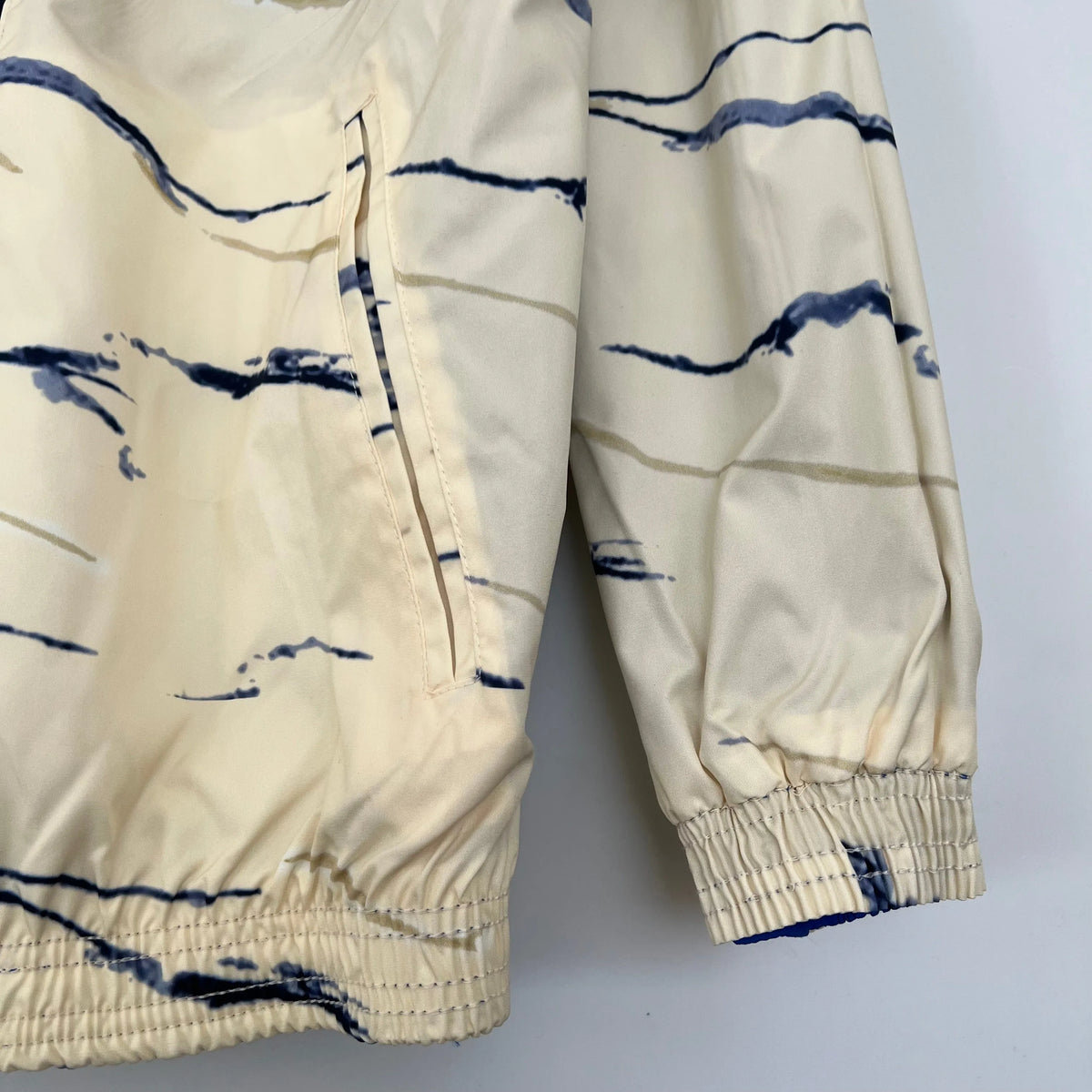 Veste coupe-vent réversible Italie/Italy beige/bleu 2023/24