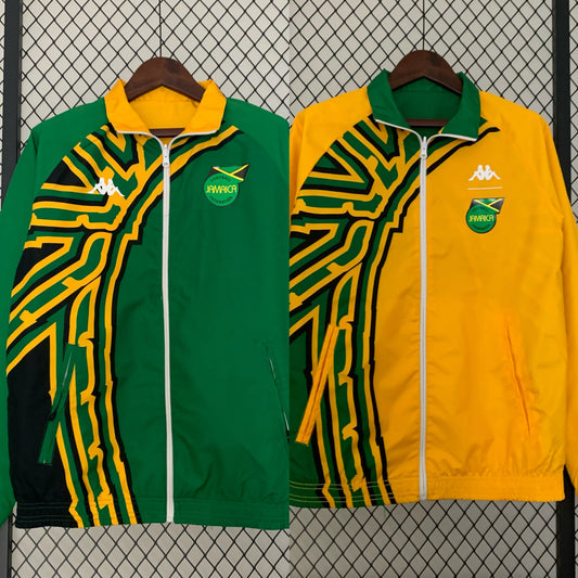 Veste coupe-vent réversible Jamaïque/Jamaica orange/vert 2023/24