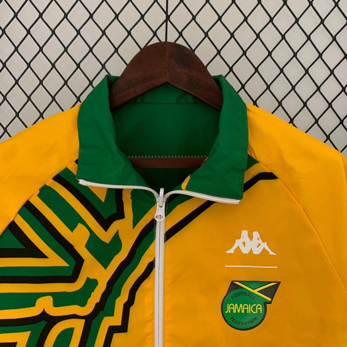 Veste coupe-vent réversible Jamaïque/Jamaica orange/vert 2023/24