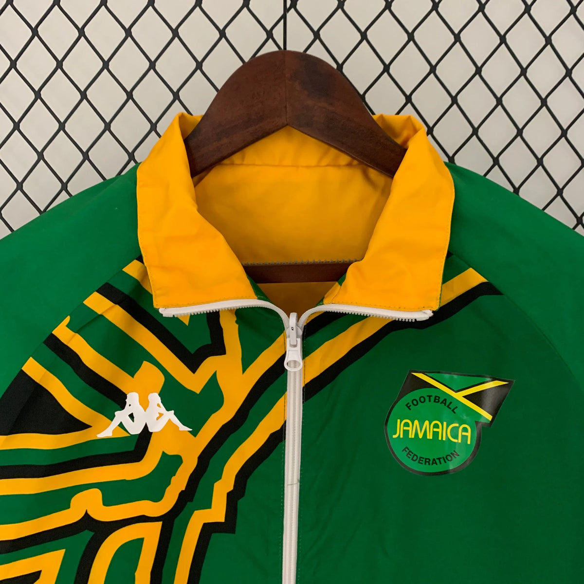Veste coupe-vent réversible Jamaïque/Jamaica orange/vert 2023/24