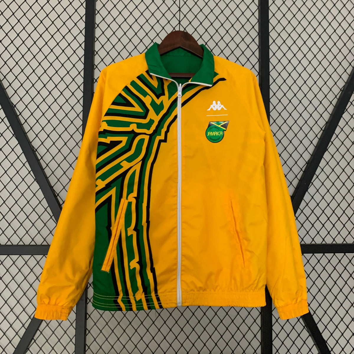 Veste coupe-vent réversible Jamaïque/Jamaica orange/vert 2023/24