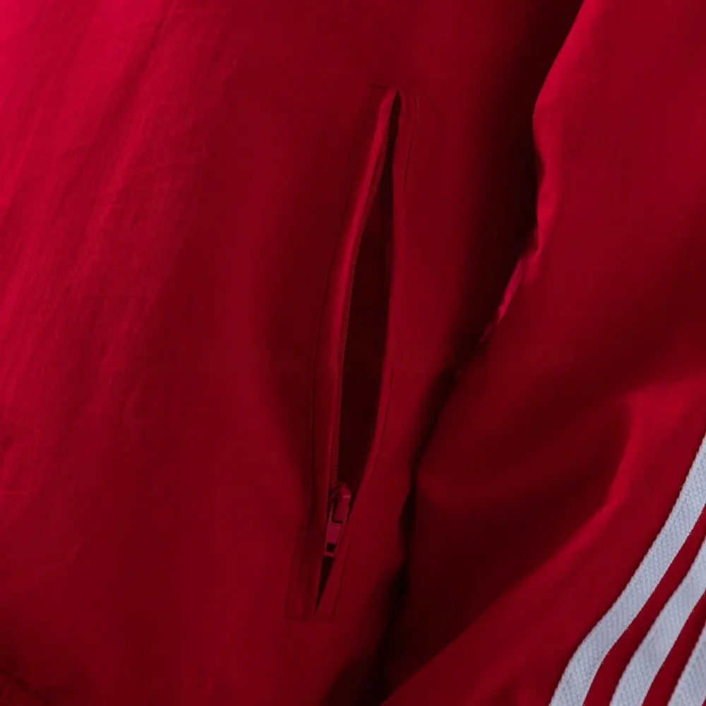 Veste Coupe-Vent Réversible Rouge et Blanc