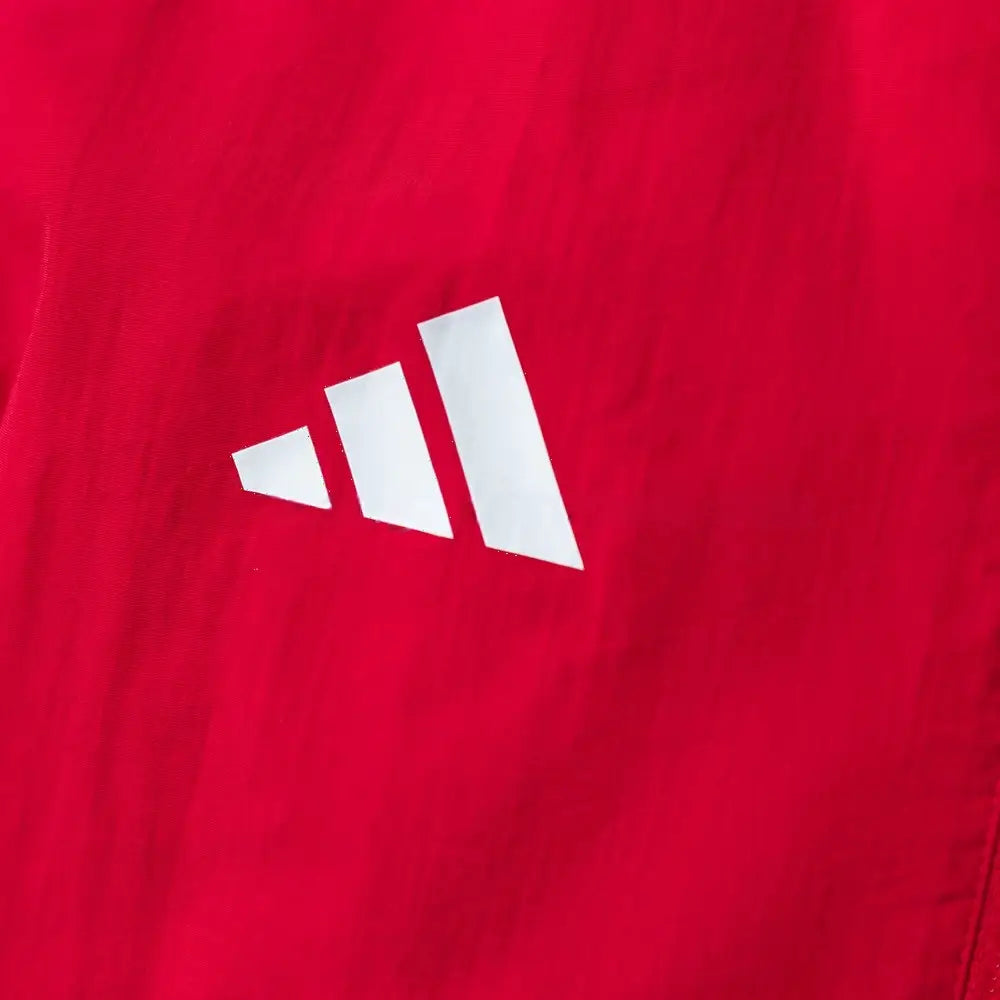 Veste Coupe-Vent Réversible Rouge et Blanc