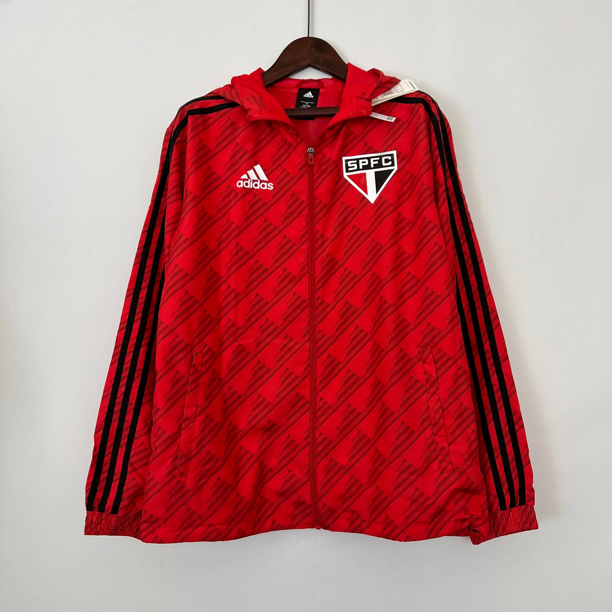 Veste coupe-vent Sao Paulo rouge 2023/24