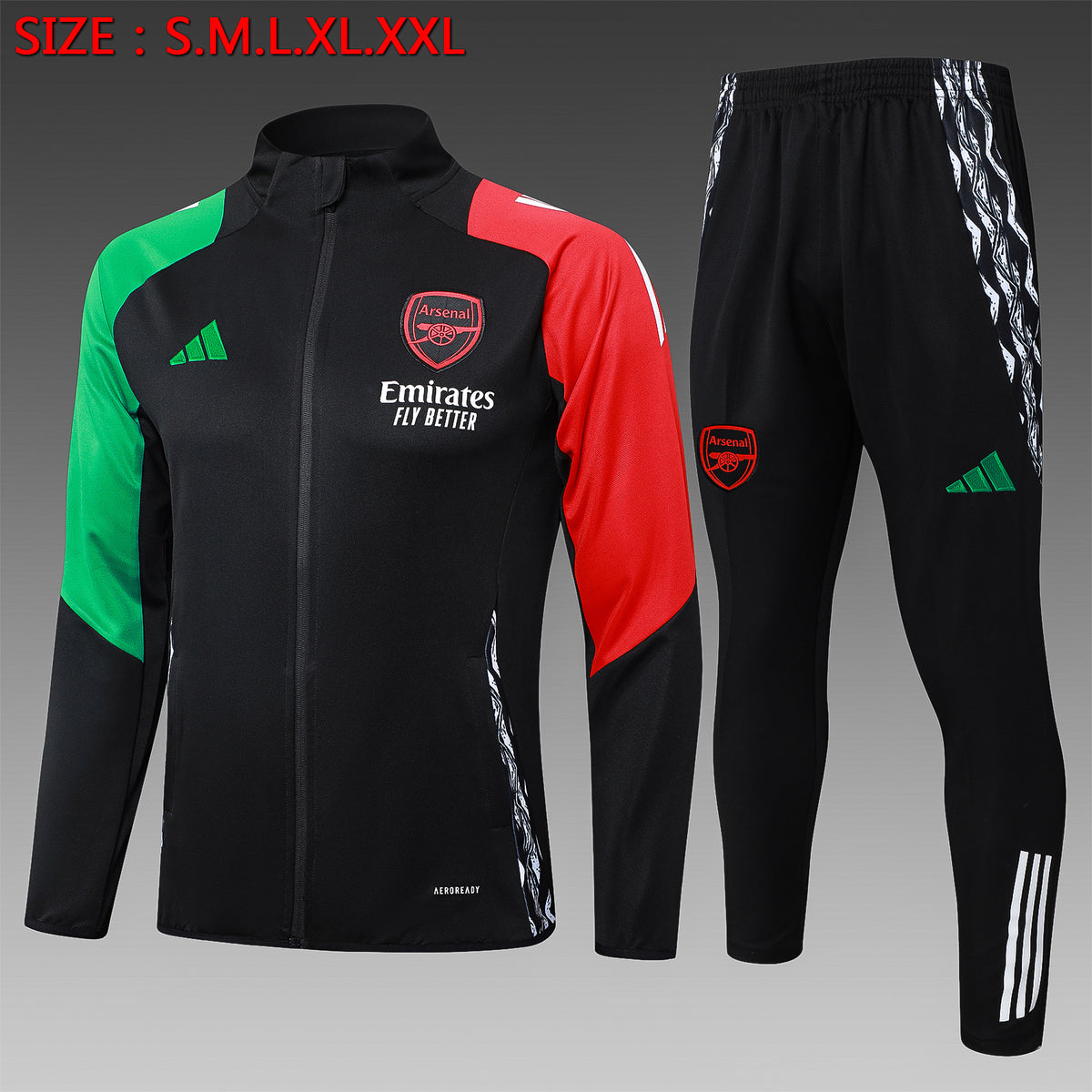 Veste de survêtement Arsenal 2024/25 Noir