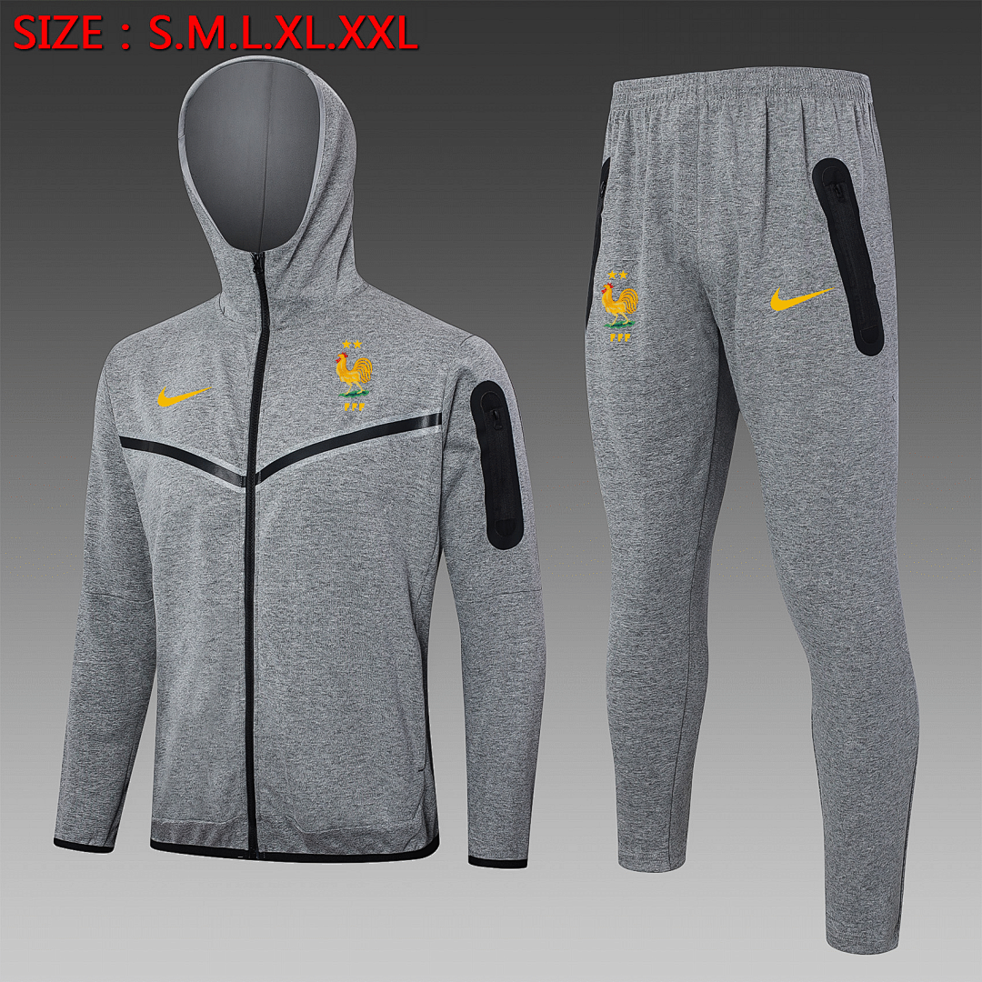 Veste France 2024/25 Gris Chiné