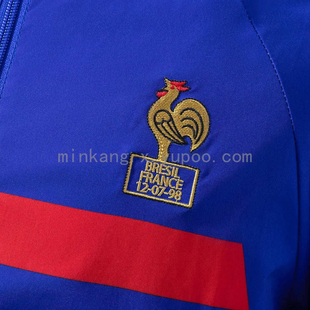 Veste France Adidas 1998 coupe-vent réversible coat jacket