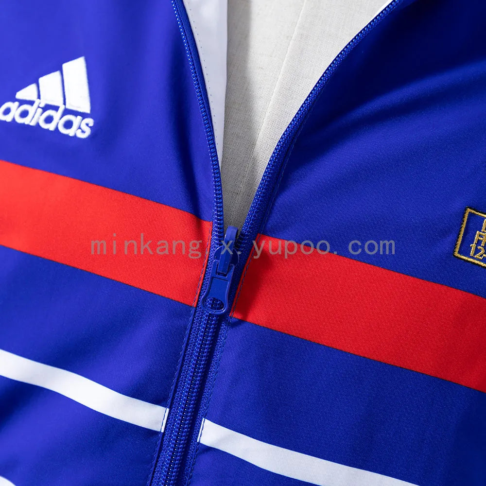 Veste France Adidas 1998 coupe-vent réversible coat jacket