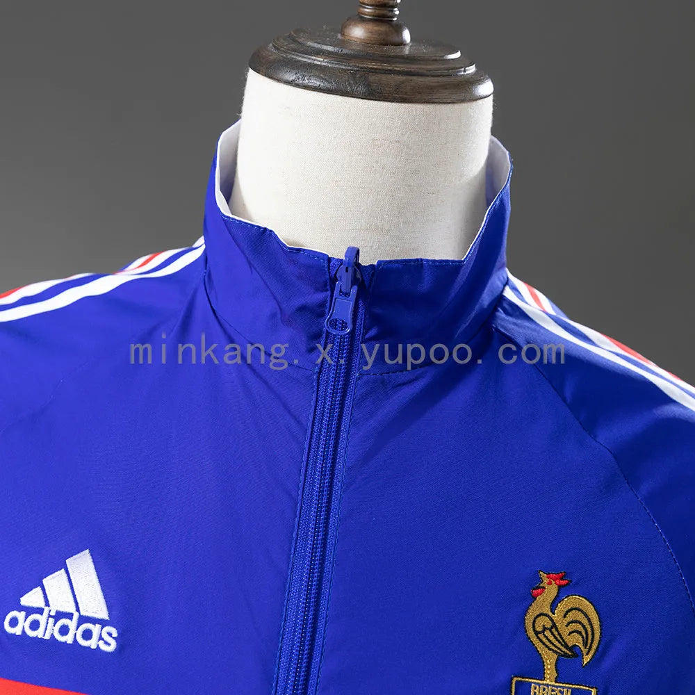 Veste France Adidas 1998 coupe-vent réversible coat jacket