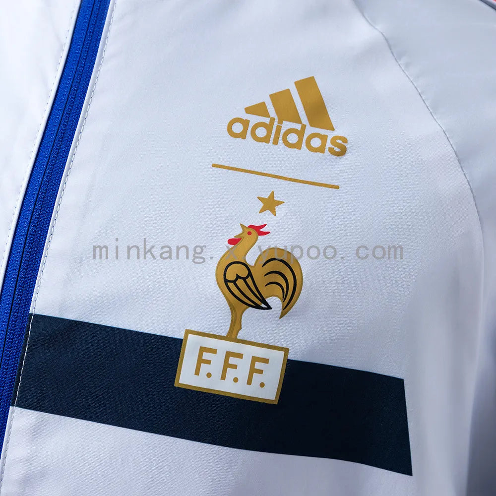 Veste France Adidas 1998 coupe-vent réversible coat jacket