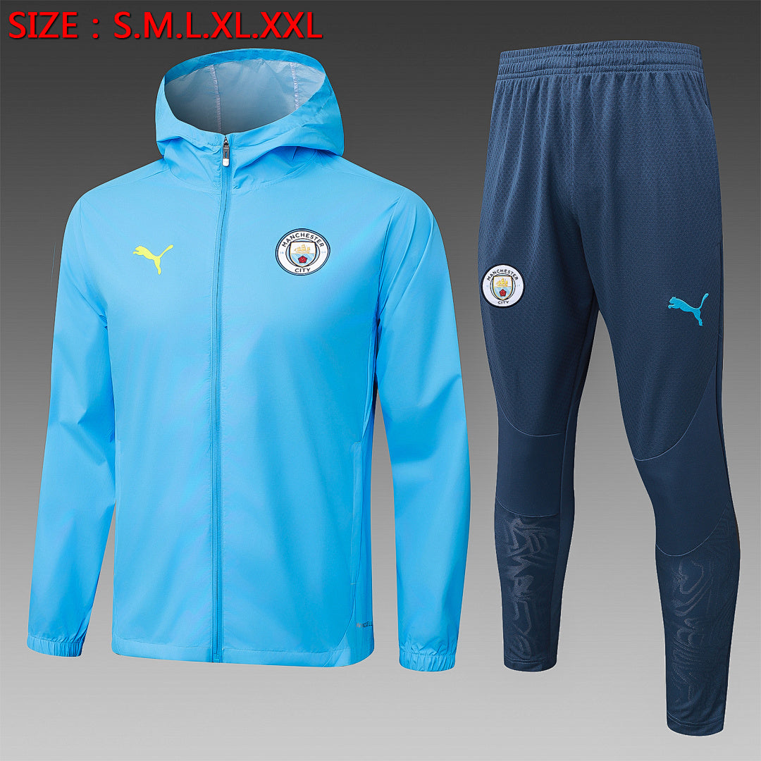 Veste Manchester City 2024/25 - Bleu Ciel