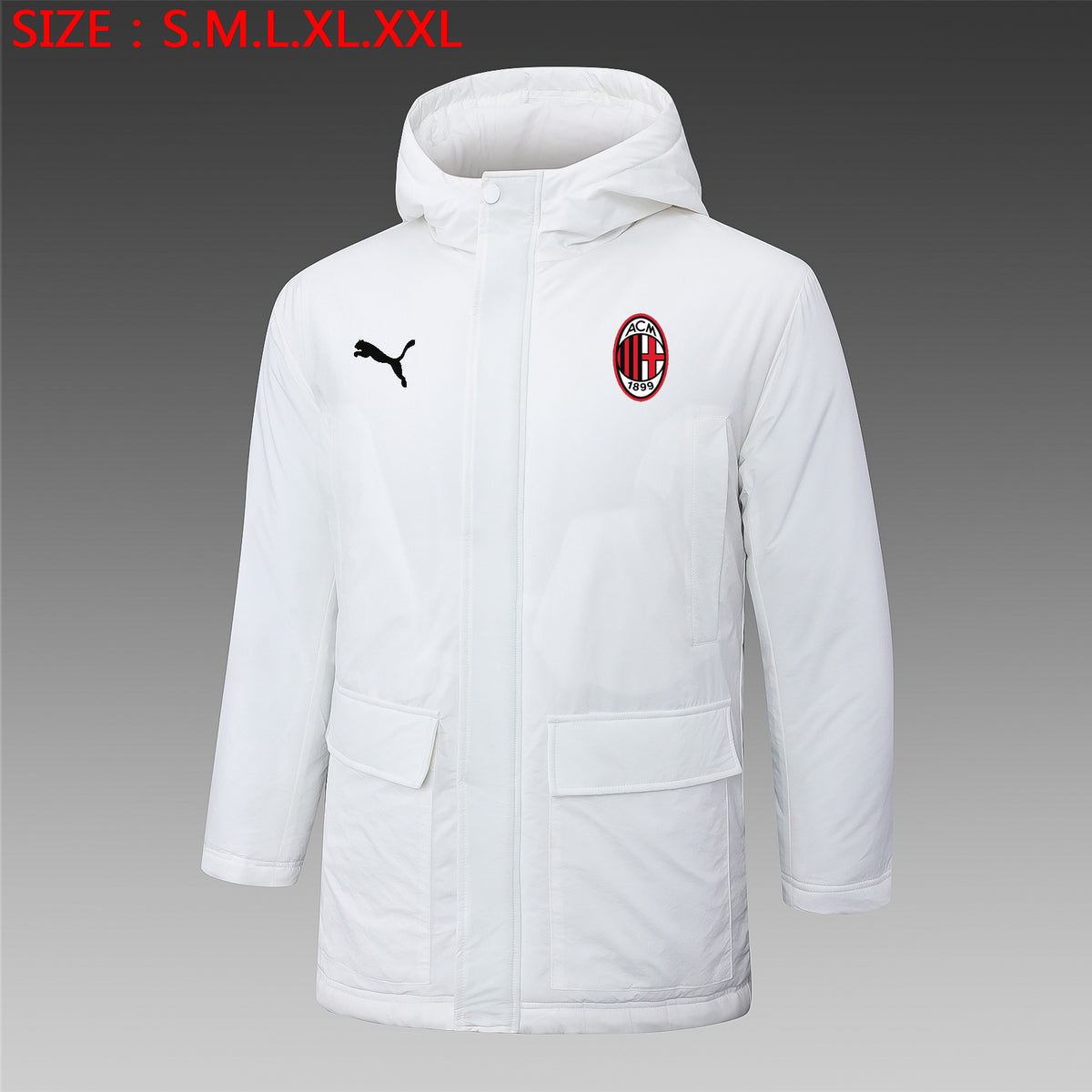 Veste Matelassée AC Milan 2024/25 Blanc