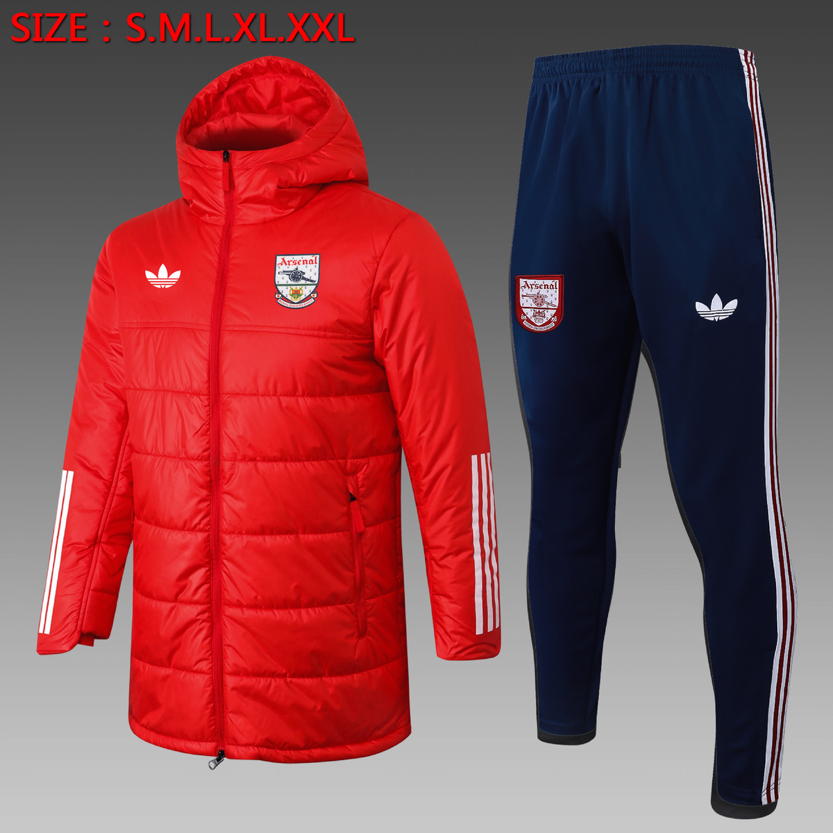 Veste Matelassée Arsenal Rouge G281#
