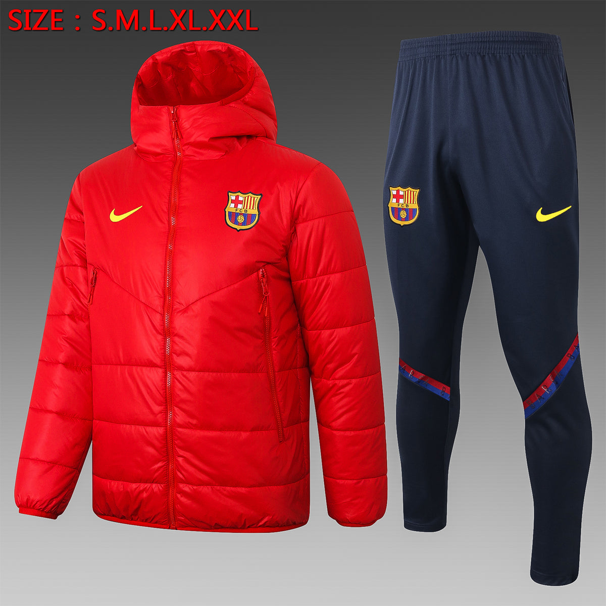 Veste Matelassée Barcelone Rouge 2021