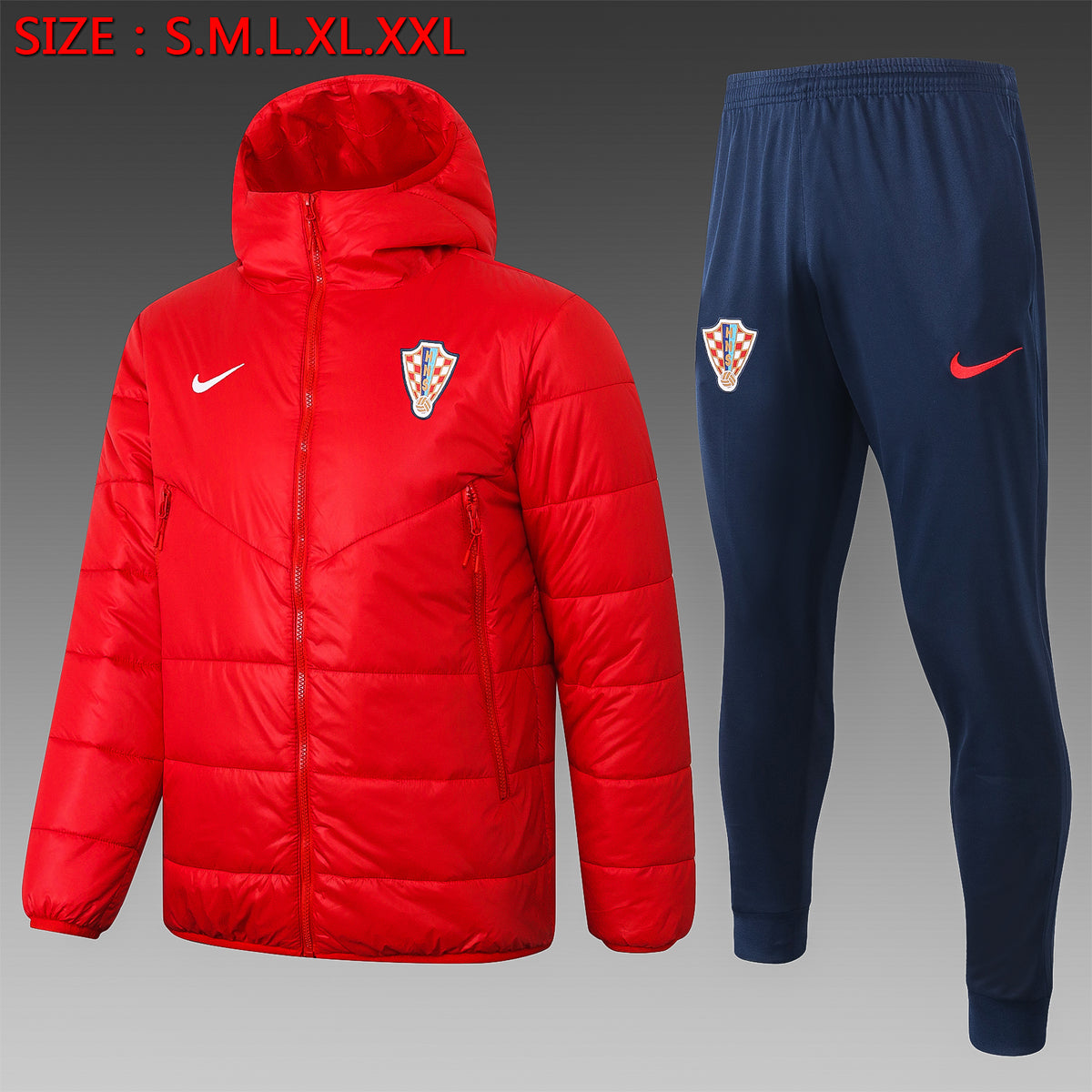 Veste Matelassée Croatie Rouge 2021