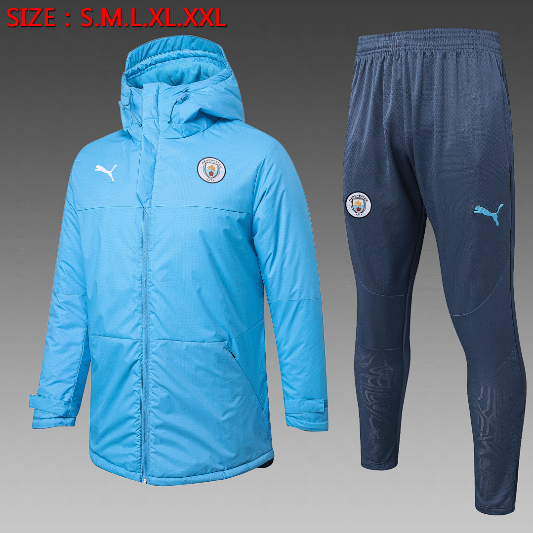 Veste Matelassée Manchester Bleu Clair 2025/26