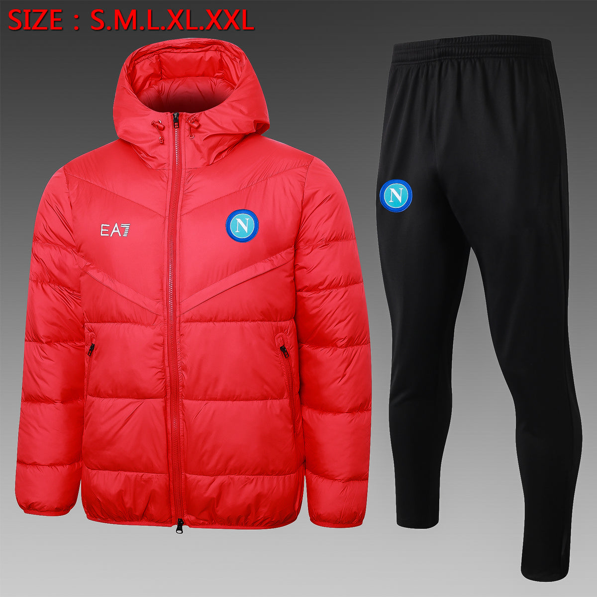 Veste Matelassée Naples Rouge 2023/24