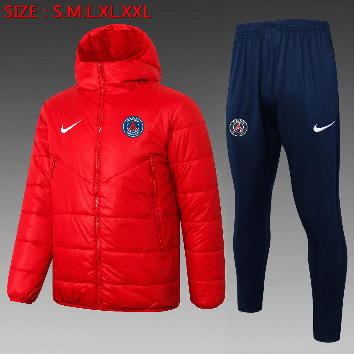 Veste Matelassée Paris Rouge
