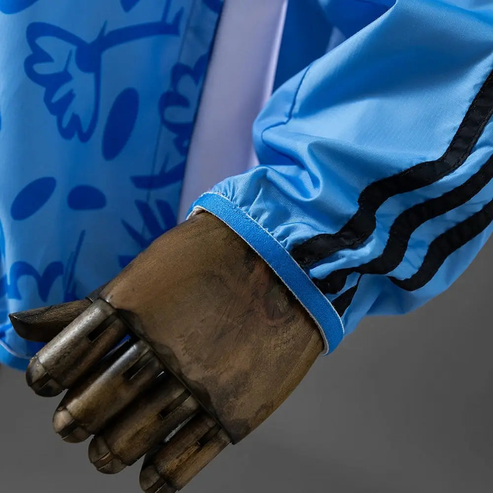 Veste Réversible Coupe-Vent Jacket Beige et Bleu