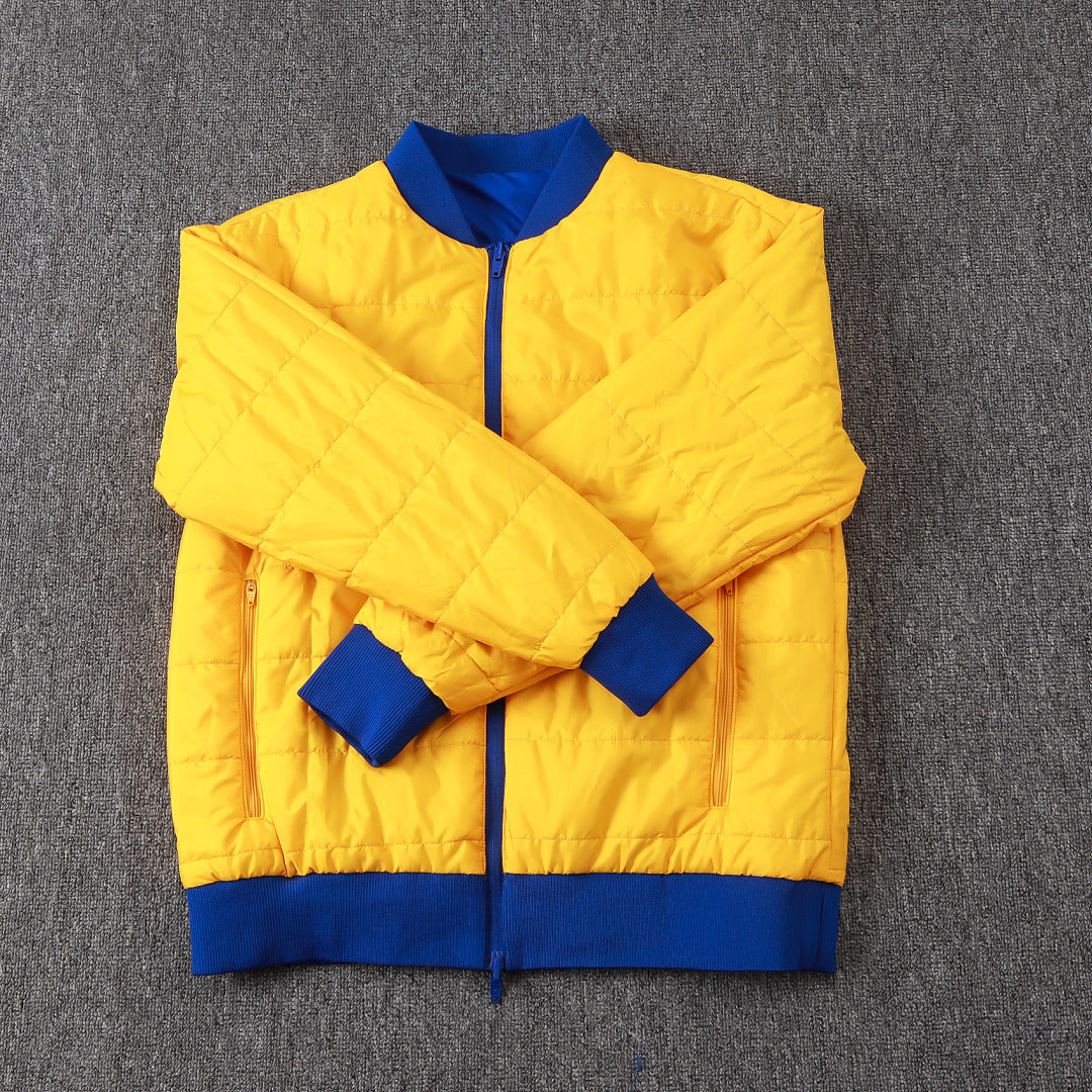 Veste Réversible Matelassée Jaune
