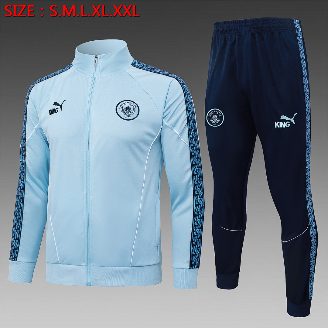 Veste survêtement zippée Manchester City 2025/26 Bleu Ciel