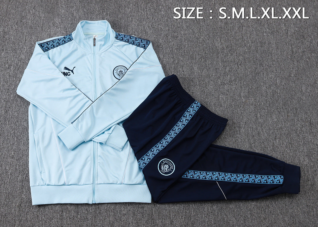 Veste survêtement zippée Manchester City 2025/26 Bleu Ciel