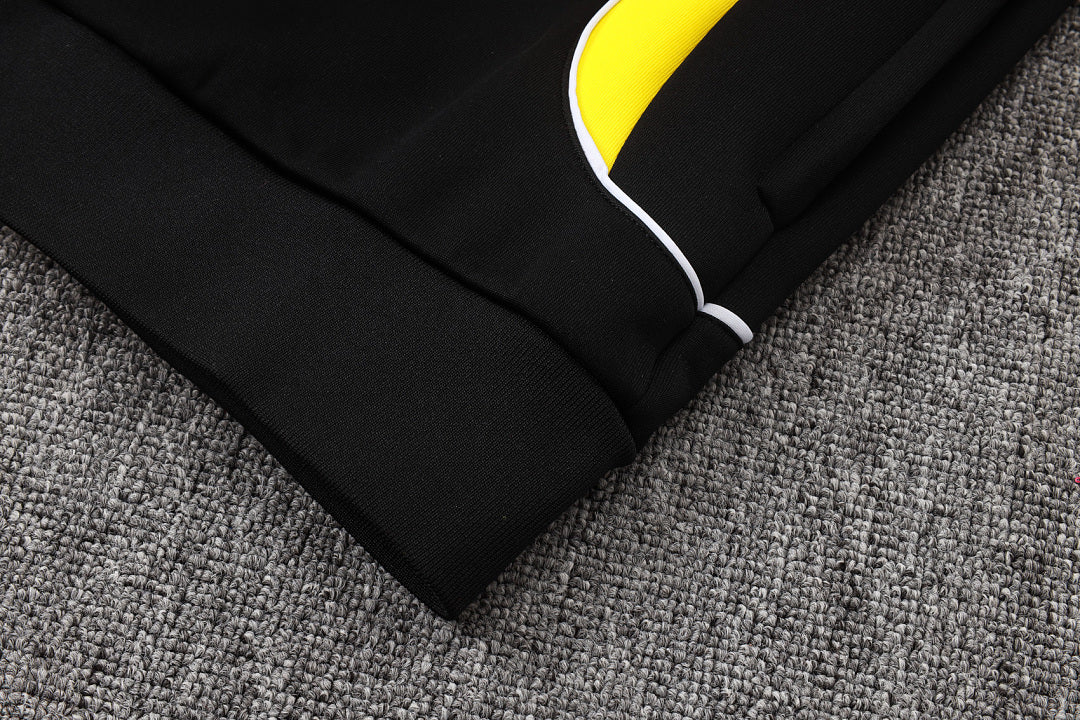 Veste zippée à capuche Brésil Noir Jaune