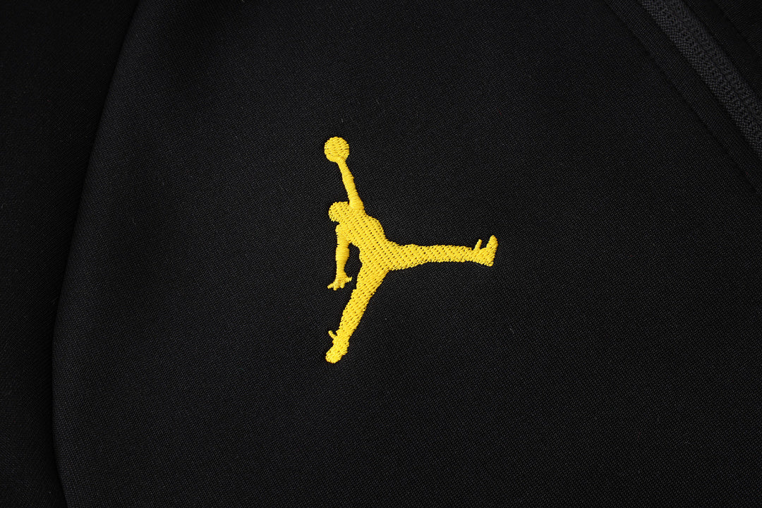 Veste zippée à capuche Brésil Noir Jaune