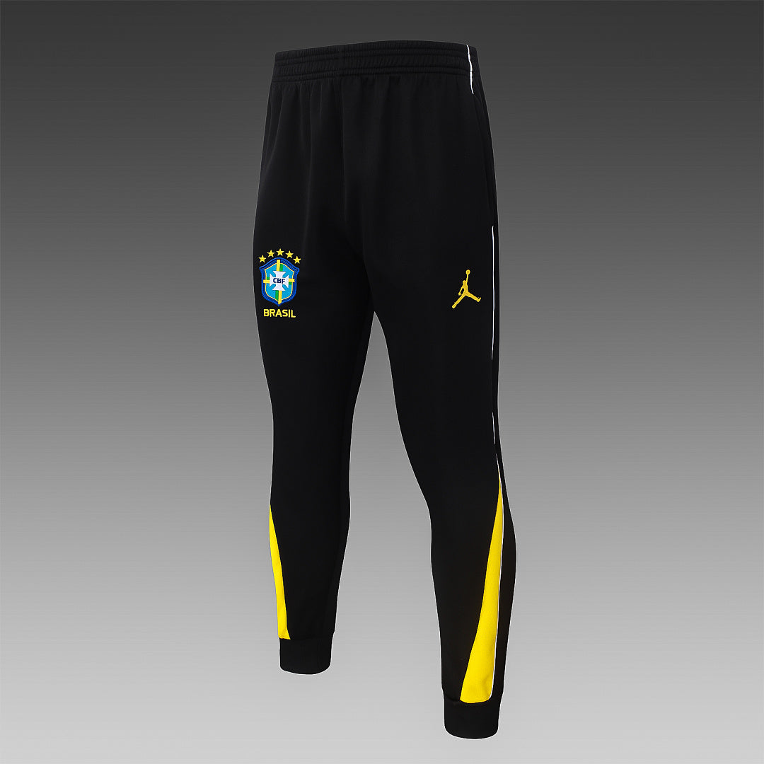 Veste zippée à capuche Brésil Noir Jaune