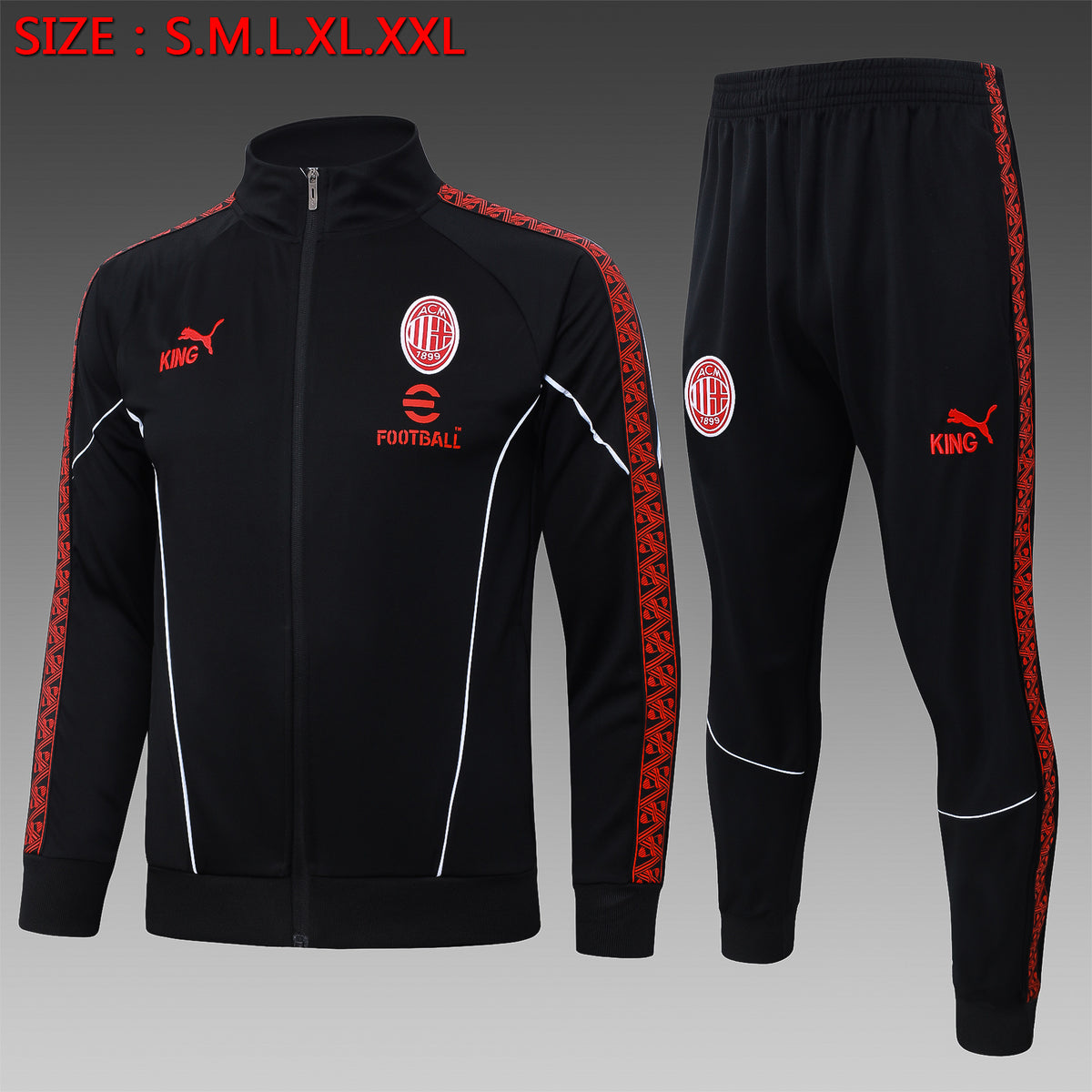 Veste zippée AC Milan 2025/26 Noir